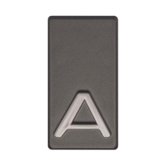 Litera A wys. 5 cm PVC grafitowa