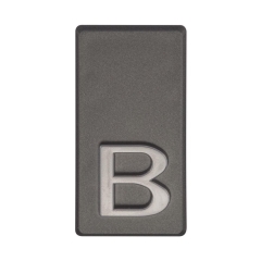 Litera B wys. 5 cm PVC grafitowa