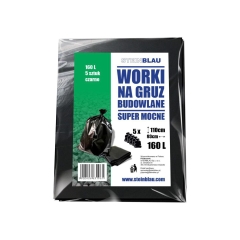 Worki budowlane na gruz SUPER MOCNE 160 l. 5 szt. STEINBLAU