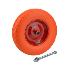 Koło do taczki POLIURETANOWE PEŁNE 400 mm/130 kg