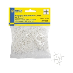 Krzyżyki 1,0 MM 200 SZT MEGA