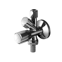 Zawór kątowy kombinowany 1/2"-3/8"-3/4" SCHELL COMFORT z ASAG