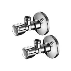 Zawory kątowe regulacyjne 1/2''- 3/8'' SCHELL COMFORT komplet 2 szt. z rozetami