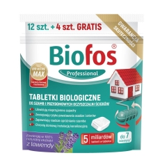 Tabletki do szamb przydomowych 16 szt. BIOFOS PROFESSIONAL