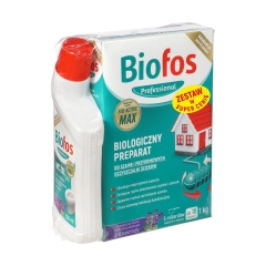 Preparat do szamb 1 kg BIOFOS + WC żel 500 ml