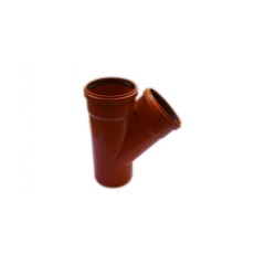 Trójnik kanalizacji zewnętrznej 160 x 160 mm/45° POLIPLAST
