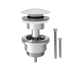 Korek spustowy ADJUSTABLE CLICK-CLACK regulowany biały EQUATION