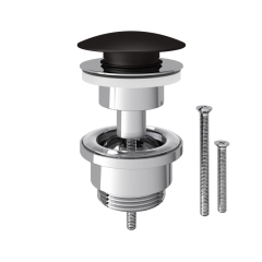 Korek spustowy ADJUSTABLE CLICK-CLACK regulowany czarny EQUATION