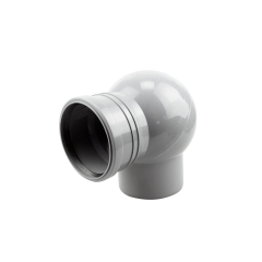 Kolano nastawne DN 50 mm szare GIRPI