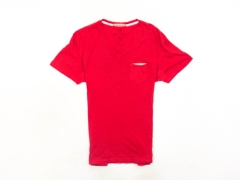 B Superdry Mens T-shirt Cotton Tee Red L