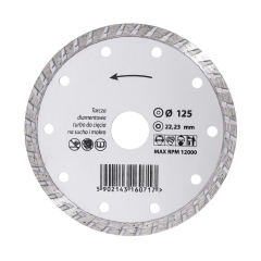 Tarcza diamentowa 125 x 22.3 mm TURBO
