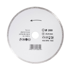 Tarcza diamentowa 200 x 25.4 mm CIĄGŁA