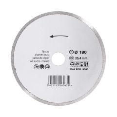 Tarcza diamentowa 180 x 25.4 mm CIĄGŁA