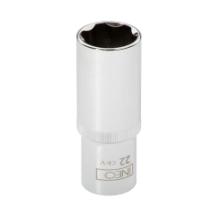 Nasadka sześciokątna długa 1/2", 22 mm, Superlock 08-047 NEO