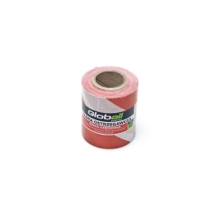 Taśma ostrzegawcza 80 mm x 100 m biało-czerwona GLOBALL