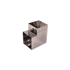 Kolanko do rury do okapu KWADRATOWEJ 90° 90 x 90 mm AKPO