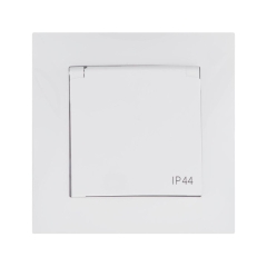 Gniazdo IP44 CARLA Biały ELEKTRO-PLAST