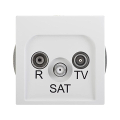 Gniazdo RTV-SAT KOŃCOWE BASIC Biały KONTAKT SIMON