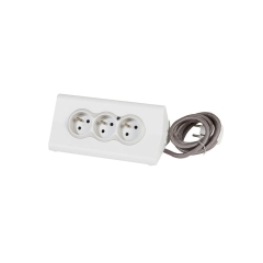 Przedłużacz biurkowy 16 A 230V + 2 x USB 2.4 A Z UCHWYTEM NA TABLET BIAŁO-SZARY LEGRAND