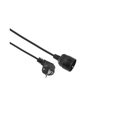 Przedłużacz 1X2P+Z CZARNY 5 m ELGOTECH