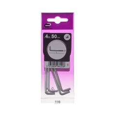 Hak prosty 4 x 50 mm STANDERS