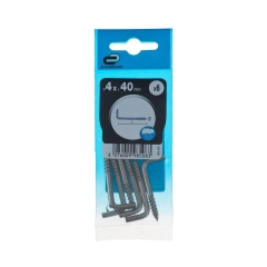 Hak śrubowy do przykręcania 4 x 40 mm STANDERS