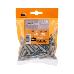Kołek 6 x 30 mm 40 szt. STANDERS