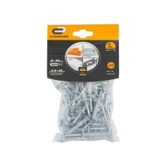 Kołek szybkiego montażu z kołnierzem 6X40MM 50 szt. WKRĘT-MET