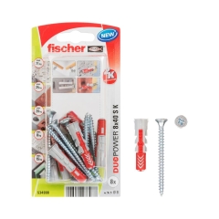 Kołek uniwersalny 8 x 40 S K NV 8 szt. DUOPOWER FISCHER