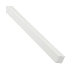 Pręt kwadratowy PVC 1 m x 10 x 10 mm matowy biały STANDERS