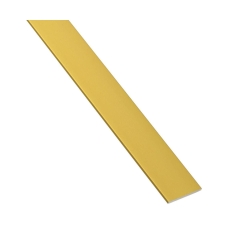 Płaskownik aluminiowy 1 m x 15 x 2 mm anodowany mosiądz połysk STANDERS