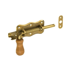 Zamknięcie / Zasuwka WSP 150 x 50 mm ocynkowana z drewnianą rączką DOMAX