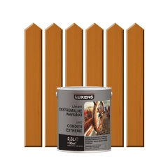 Lakier zewnętrzny do drewna EKSTREMALNE WARUNKI 2.5 l Teak LUXENS