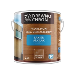 Lakier do drewna DREWNOCHRON ALKILAK 2.5 l Bezbarwny Połysk DOMALUX