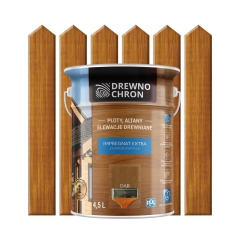 Impregnat do drewna EXTRA 4.5 l Dąb DREWNOCHRON