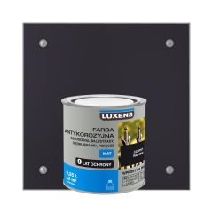 Farba antykorozyjna 0.25 l Czarny Mat LUXENS