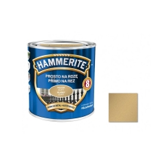 Farba antykorozyjna PROSTO NA RDZĘ 0.25 l Złoty Połysk HAMMERITE