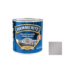 Farba antykorozyjna PROSTO NA RDZĘ 0.25 l Srebrny Połysk HAMMERITE