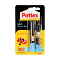 Klej błyskawiczny S.O.S. SUPER KLEJ do plastiku 2 g PATTEX