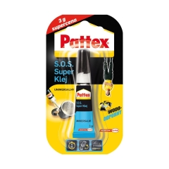 Klej błyskawiczny S.O.S. SUPER KLEJ 3 g uniwersalny PATTEX