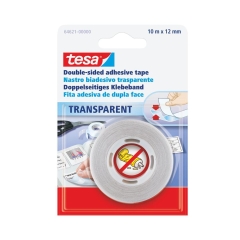 Taśma mocująca dwustronna 10 m x 12 mm transparentna TESA