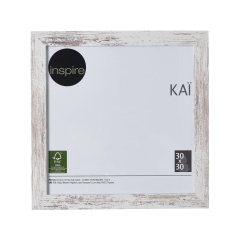 Ramka na zdjęcia Kai 30 x 30 cm biała shabby MDF Inspire