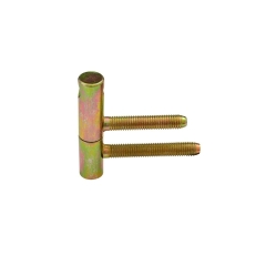 Zawias do drzwi wkręcany 15 x 60 mm Żółty 2 szt.