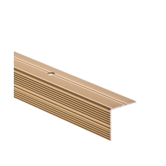 Profil schodowy obustronnie ryflowany 90 cm złoty EASY LINE