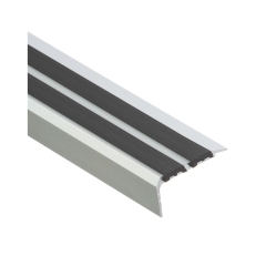 Profil schodowy z gumą 180 cm srebrny EASY LINE
