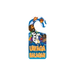 Zawieszka na klamkę UWAGA BAŁAGAN 19 x 8 cm