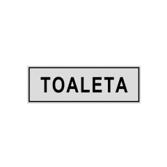 Znak informacyjny TOALETA 8 x 22 cm
