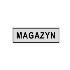 Znak informacyjny MAGAZYN 8 x 22 cm