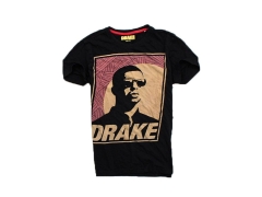 G Drake T-shirt Mens Print Black Tee Black size *16*