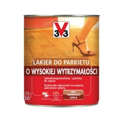 Lakier do parkietu O WYSOKIEJ WYTRZYMAŁOŚCI 2.5 l Bezbarwny Satyna V33